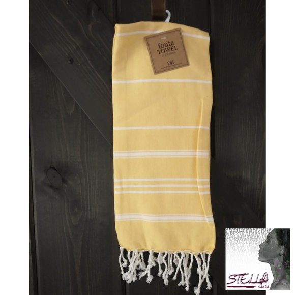 🍒💛 DII Fouta Kitchen Dishtowel - Picture 1 of 2